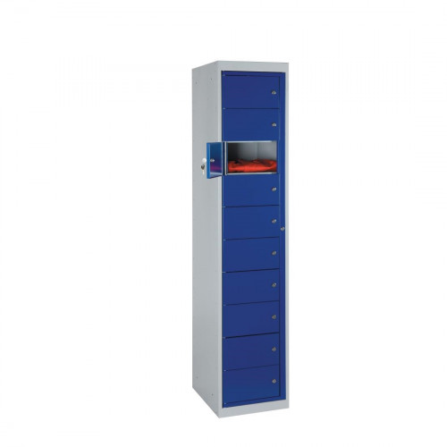 Garment Locker Flat Top 10 Door - 1830h x 380w x 457d mm (Direct)