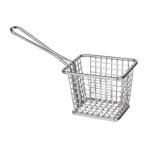 Olympia Square Presentation Basket St/St Small - 80(H)x100(W)x80mmD