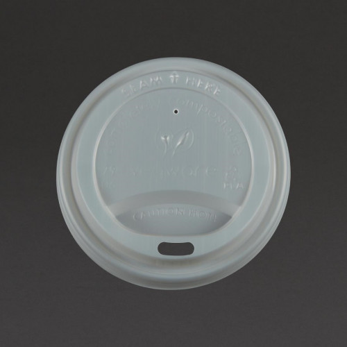 Vegware Hot Cup Lids 8oz Per 1000