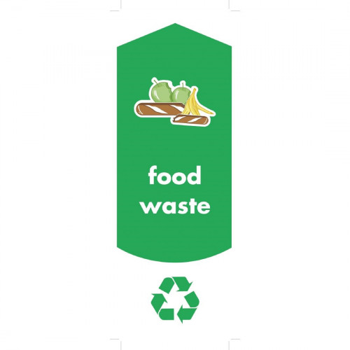 Rubbermaid Food Waste Recycling Stickers (Pack 4)