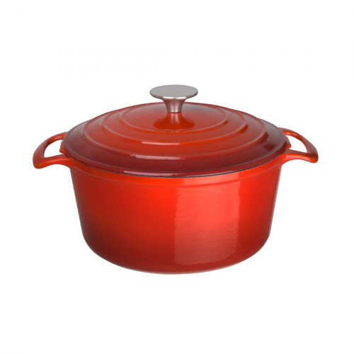 Vogue Round Casserole Red - 4Ltr 235mm dia