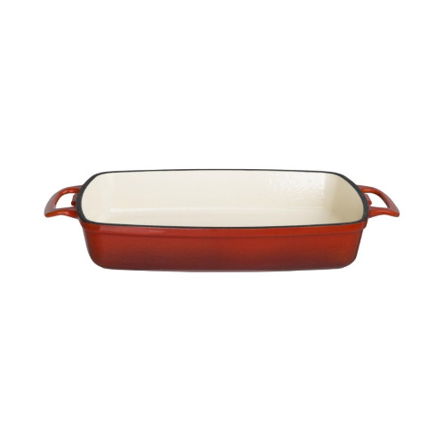 Vogue Rectangular Dish Red - 2.8Ltr 55x390x235mm