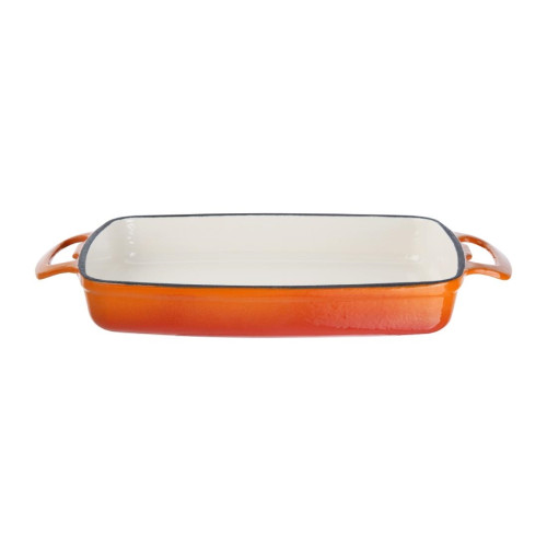 Vogue Rectangular Dish Orange - 1.8Ltr 40x370x217mm