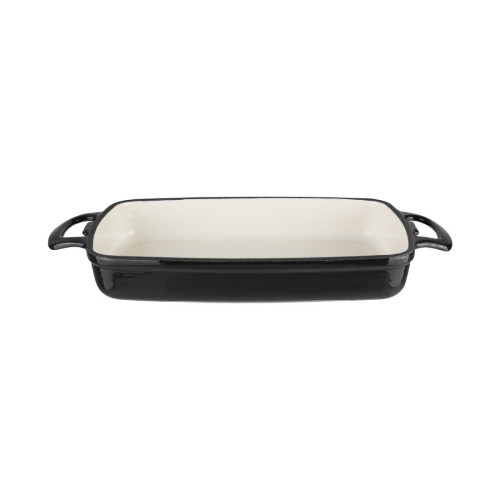 Vogue Rectangular Dish Black - 1.8Ltr 40x370x217mm
