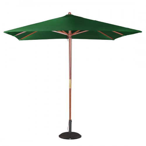 Bolero Green Square 2500mm Pulley Parasol