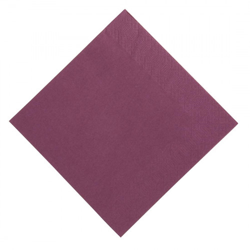 Duni Dinner Napkin - 40x40cm 3ply Plum (Pack 1000)