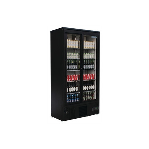 Polar REFRIGERATED Double Door Upright Back Bar Cooler Sliding