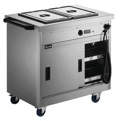 Lincat Panther 670 Series Hot Cupboard with Bain Marie Tops 2 x 1/1 GN (Direct)