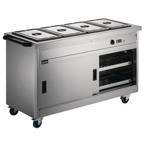 Lincat Panther 670 Series Hot Cupboard with Bain Marie Tops 4 x 1/1 GN (Direct)