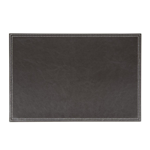 Faux Leather Placemats Brown - 300x200mm (Pack 4)