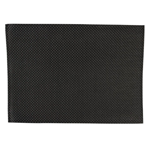 APS PVC Placemat Black - 450x330mm 17.75x13" (Pack 6)