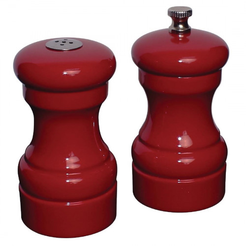 Olympia Salt & Pepper Set Red - 100(h)x50(d)mm
