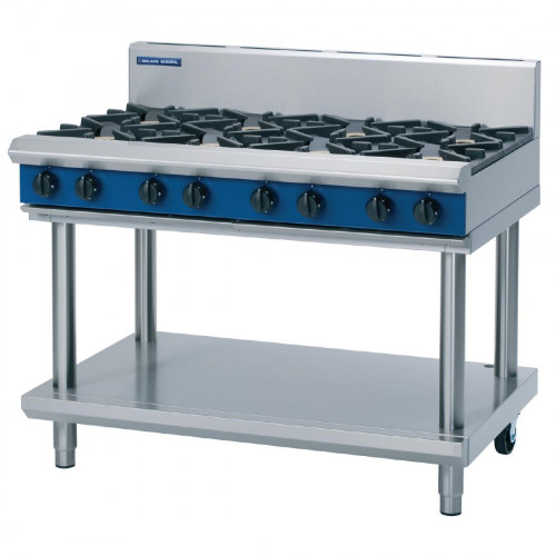 Blue Seal Evolution Cooktop 8 Open Burners 1200mm on Stand LPG (Direct)