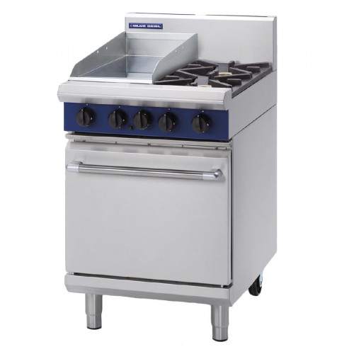 Blue Seal Evolution 2 Burner/Griddle Static Oven Nat Gas 600mm (Direct)