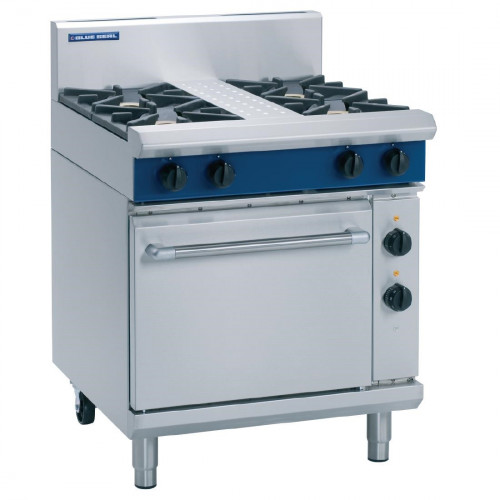 Blue Seal Evolution 4 Burner Natural Gas Range w Elec Static Oven 750mm(Direct)