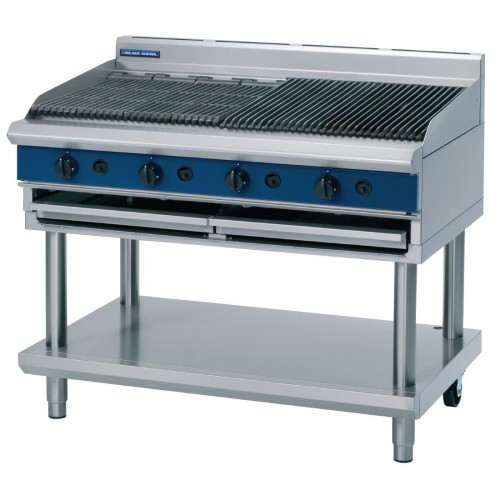 Blue Seal Evolution Chargrill with Leg Stand Nat Gas - 1200mm (Direct)