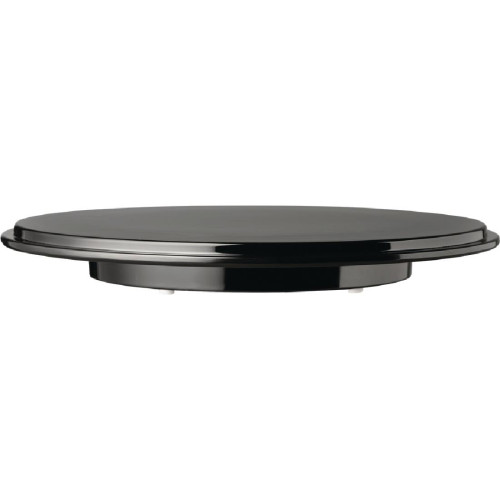 APS Pure Round Cake Platter Melamine Black - 310(dia)mm 12.25"