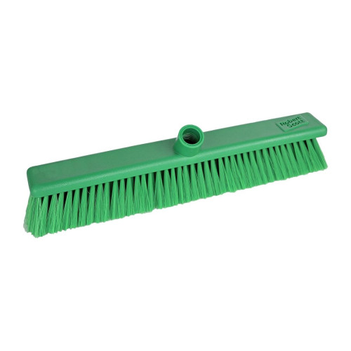 Jantex Hygiene Broom Soft Bristle Green 18" Per Each