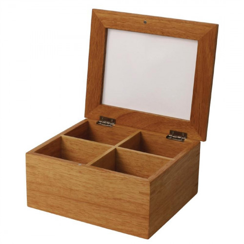 Olympia Mini Tea Box with Lid - 90x200x160mm 3.5x8x6.25"