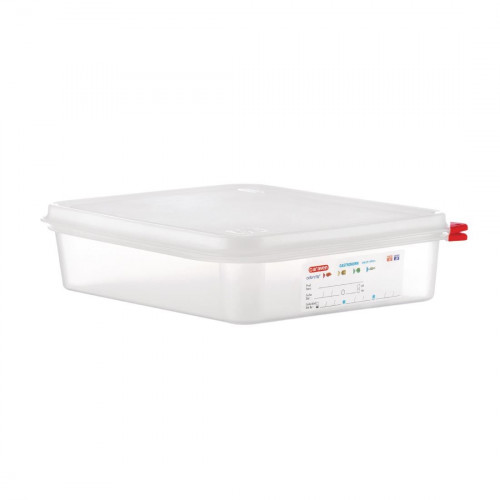 Araven PP Food Container 1/2 GN 4Ltr with Lid 65mm (H) (Pack 4)