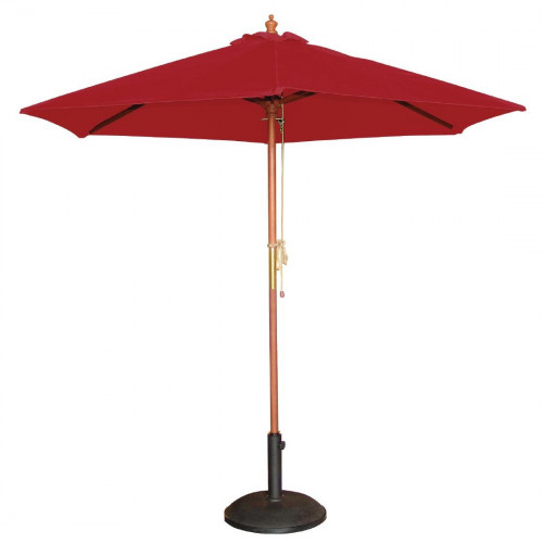 Bolero Red Round 2500mm Dia Pulley Parasol