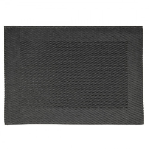 APS PVC Placemat Fine Band Frame Black - 450x330mm 17.75x13" (Pack 6)