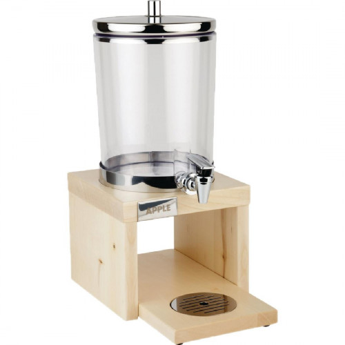 APS Juice Dispenser Wood Base Maple - 6Ltr (B2B)
