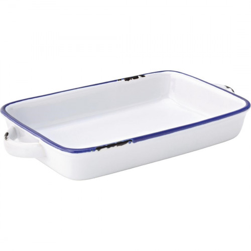 Avebury Blue Large Rectangular Dish - 220mm 8 1/2" (Box 12)