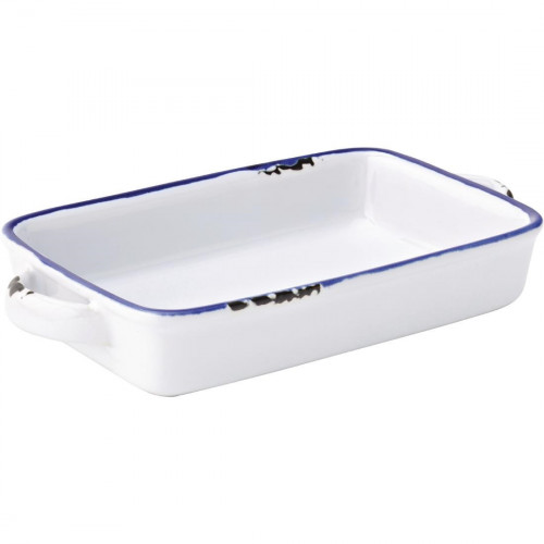 Avebury Blue Small Rectangular Dish - 175mm 6 3/4" (Box 12)