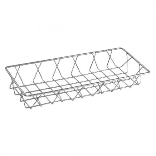 Olympia St/St Wire Display Basket - 350x150x50mm