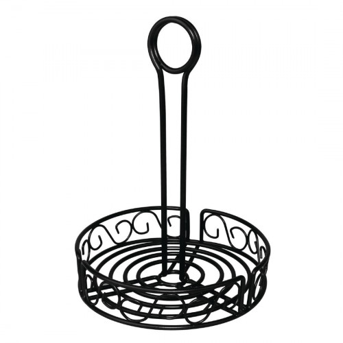 Olympia Black Wire Condiment Holder - 195(dia)x235(h)mm