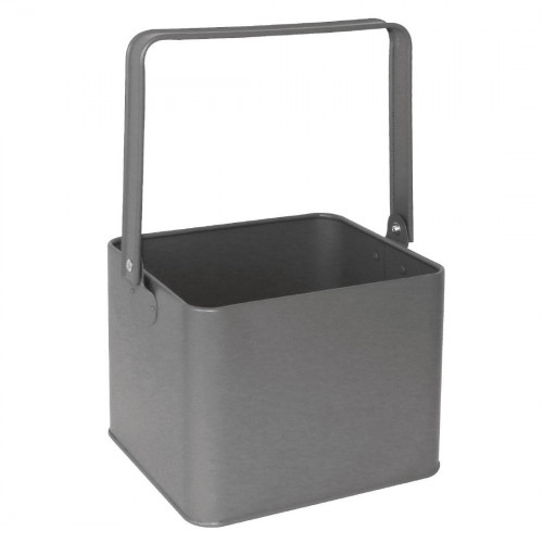 Olympia Galvanised Table Tidy Grey - 180x155x135mm