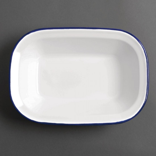 Olympia Enamel Rectangular Serving Dish - 280x195x55mm 11x7.5x2 1/4" (Box 6)