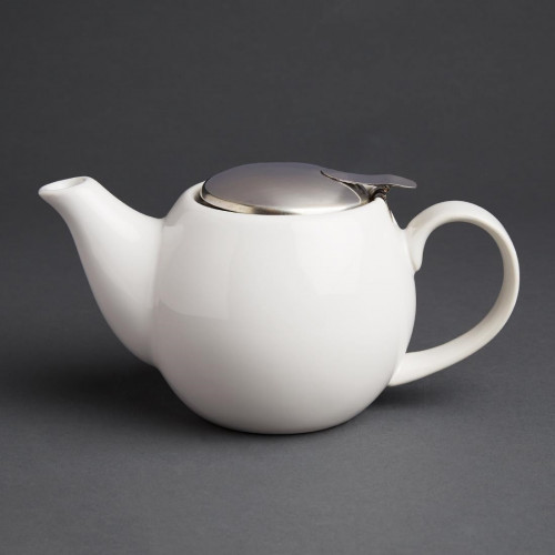 Olympia Cafe Teapot White - 510ml 18oz (Box 1)