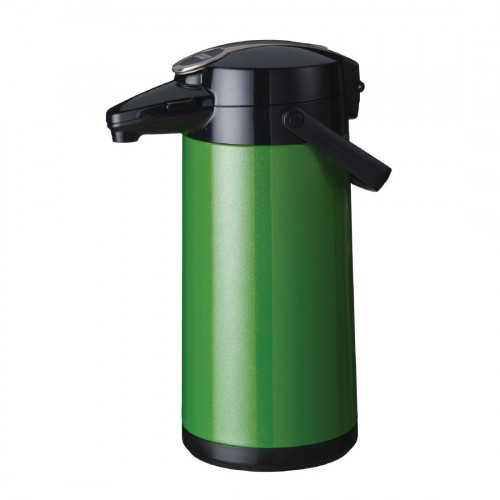 Bravilor Furento 2.2Ltr Airpot with Pump Action Metallic Green (St/St) (Direct)