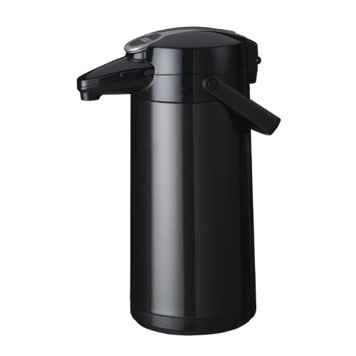 Bravilor Furento 2.2Ltr Airpot with Pump Action Metallic Black (St/St) (Direct)