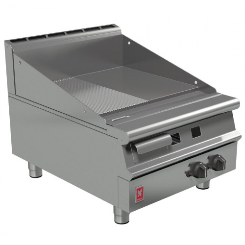 Falcon Dominator Plus 600mm Wide Half Ribbed Griddle LPG (Direct)