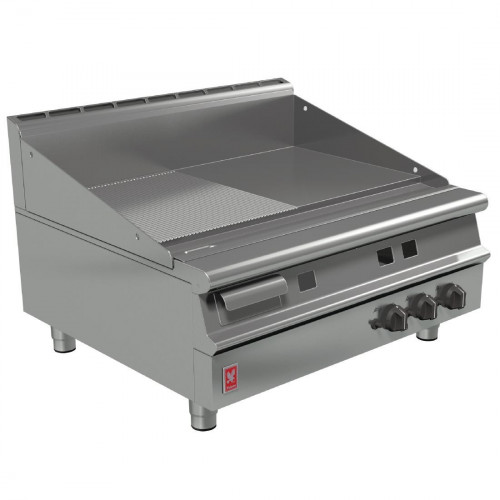 Falcon Dominator Plus 900mm Wide Half Ribbed Griddle NAT (Direct)