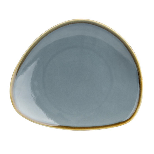 Olympia Kiln Ocean Tri Plate - 230mm 9" (Box 6)