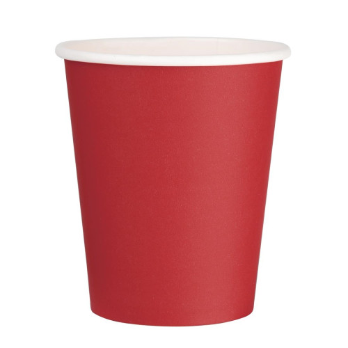 Fiesta Hot Cups Single Wall Red - 228ml (8oz) (Box 1000)