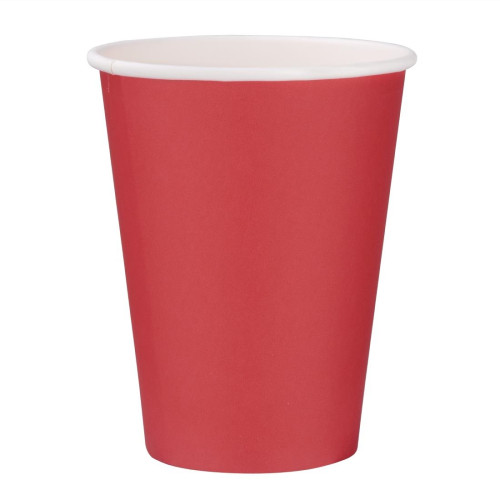 Fiesta Hot Cups Single Wall Red - 340ml (12oz) (Box 1000)