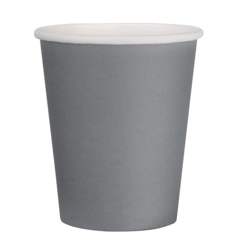 Fiesta Hot Cups Single Wall Charcoal - 228ml (8oz) (Box 1000)