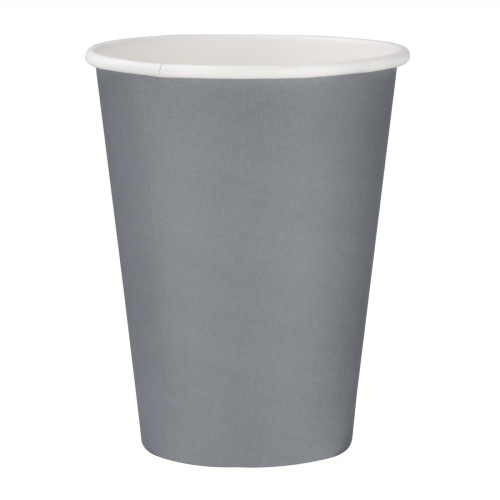 Fiesta Hot Cups Single Wall Charcoal - 340ml (12oz) (Box 1000)