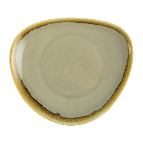 Olympia Kiln Moss Tri Plate - 165mm 6 1/2" (Box 6)