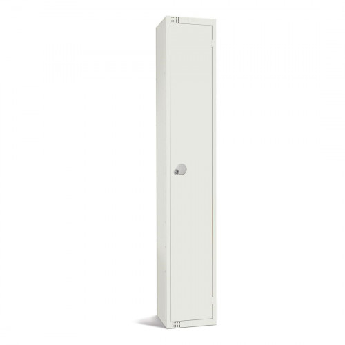 450mm Deep Locker 1 Door (Coin Return) White - 1800x450x300mm (Direct)