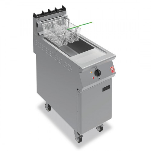 Falcon F900 Twin Basket Fryer with Filtration On Castors Natural Gas (Direct)