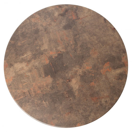 Werzalit Round 700mm Table Top (Rust Brown 223) (B2B)