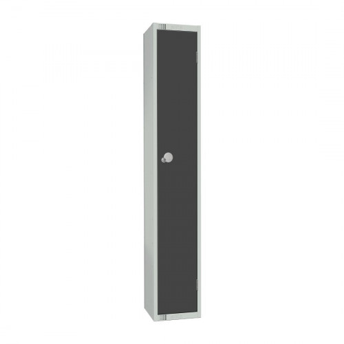 300mm Deep Locker 1 Door (Coin Return) Graphite Grey - 1800x300x300mm (Direct)