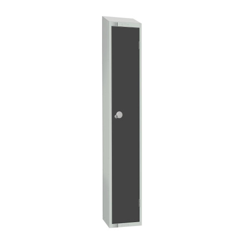 450mm Deep Locker 1 Door Padlock Graphite Grey-1950x300mm w/sloping top (Direct)