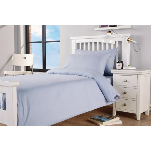 Essentials Spectrum Duvet Cvrs Open Blue - Single 137x203cm